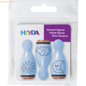 6 x Heyda Mini Stempel 1