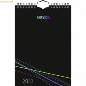 5 x Heyda Bastelkalender 2023 A5 schwarz/schwarz