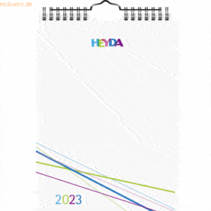 5 x Heyda Bastelkalender 2023 A5 weiß/weiß