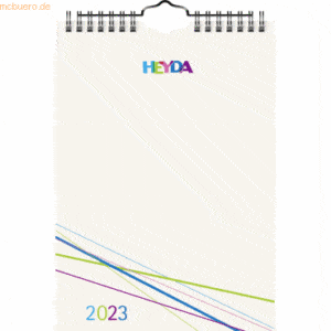 5 x Heyda Bastelkalender 2023 A5 beige/beige