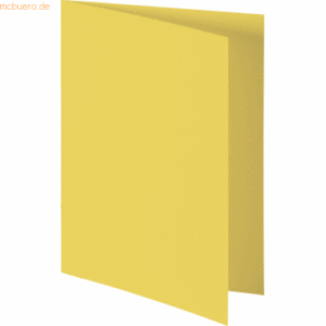 50 x Heyda Doppelkarte A6 200g/qm gelb