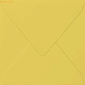 50 x Heyda Briefumschlag quadratisch 14x14cm 100g/qm nassklebend gelb