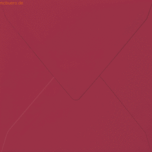 50 x Heyda Briefumschlag quadratisch 14x14cm 100g/qm nassklebend rot