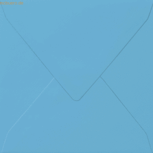 50 x Heyda Briefumschlag quadratisch 14x14cm 100g/qm nassklebend azurb