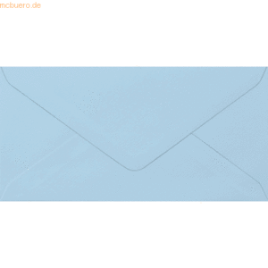 50 x Heyda Briefumschlag DL 105g/qm nassklebend hellblau