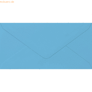 50 x Heyda Briefumschlag DL 105g/qm nassklebend azurblau