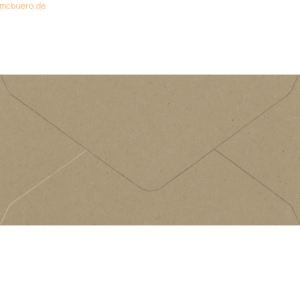 50 x Heyda Briefumschlag DL 110g/qm nassklebend RC natur