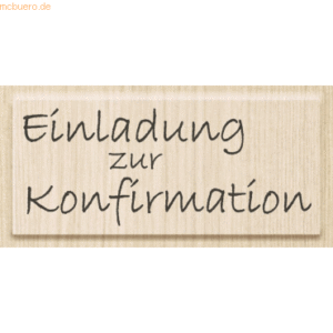 Heyda Motivstempel 'Einladung zur Konfirmation' 6