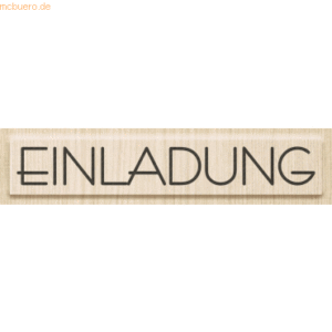 Heyda Motivstempel 'Einladung' 9x1