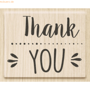 Heyda Motivstempel 'Thank you' 5x3