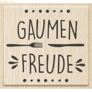 Heyda Motivstempel 'Gaumen Freude' 6x5