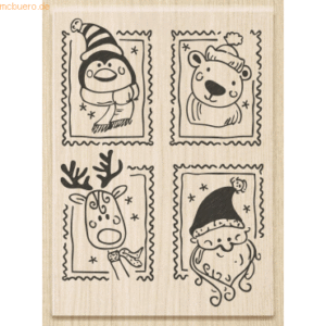 Heyda Motivstempel 'Weihnachtsgrüße' 6x8