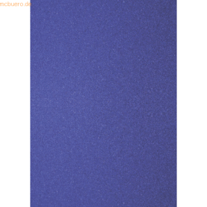 10 x Heyda Glitterkarton A4 360g/qm dunkelblau
