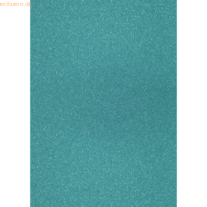 10 x Heyda Glitterkarton A4 360g/qm preußischblau