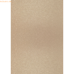 10 x Heyda Glitterkarton A4 360g/qm sand