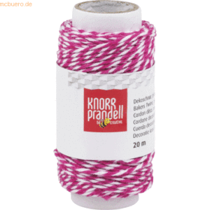 4 x Knorr prandell Dekoschnur pink 1mmx20m