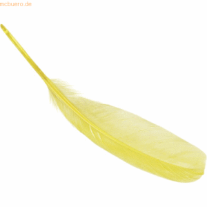 5 x Knorr prandell Gänsefedern ca. 16 - 21cm gelb VE=8 Stück