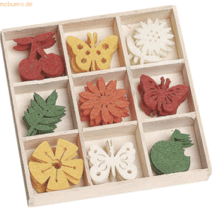 Knorr prandell Filzbox Ornament Obst Schmetterling VE=45 Teile