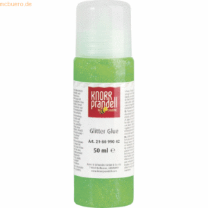 6 x Knorr prandell Glitter Glue 50 ml neongrün