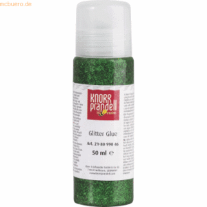 6 x Knorr prandell Glitter Glue 50 ml dunkelgrün