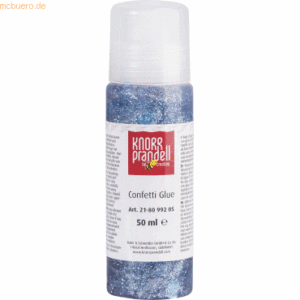 6 x Knorr prandell Glitterfarbe Konfetti Glue 50ml Fische blau