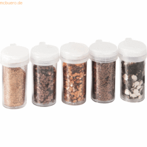 5 x Knorr prandell Glitter-Mix 5x4g kupfer