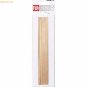 6 x Knorr prandell Wachs-Rundstreifen 3x200mm VE=10 Stück rosegold