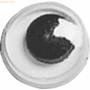 12 x Knorr prandell Wackelaugen 7 mm schwarz/weiß VE=48 Stück