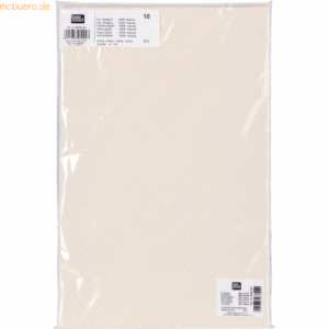 10 x Knorr prandell Filzbogen 20x30cm creme