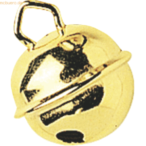 5 x Knorr prandell Metallglöckchen 11mm Durchmesser goldfarben VE=5 St