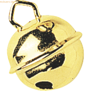 5 x Knorr prandell Metallglöckchen 15mm Durchmesser goldfarben VE=5 St