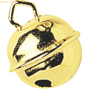 5 x Knorr prandell Metallglöckchen 19mm Durchmesser goldfarben VE=4 St