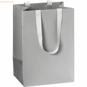 10 x Stewo Geschenktasche 10x8x14cm One Colour silber