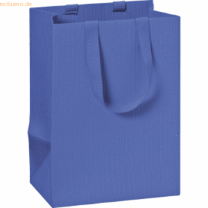 10 x Stewo Geschenktasche 10x8x14cm One Colour blau dunkel