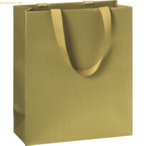 10 x Stewo Geschenktasche 18x8x21cm One Colour gold