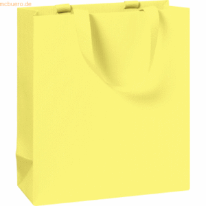 10 x Stewo Geschenktasche 18x8x21cm One Colour gelb