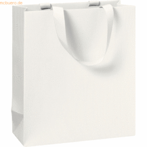 10 x Stewo Geschenktasche 18x8x21cm One Colour beige hell