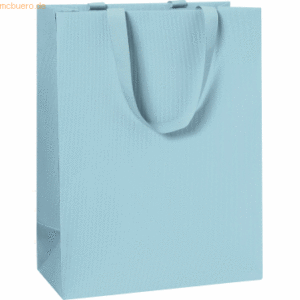 10 x Stewo Geschenktasche 25x13x33cm One Colour blau hell