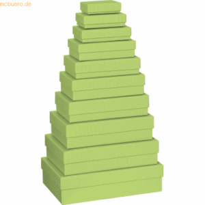 Stewo Geschenkbox One Colour VE=10 Stück Größen sortiert grün hell