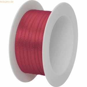 12 x Stewo Geschenkband Satin Spule 3mmx5m rot