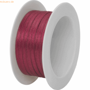 12 x Stewo Geschenkband Satin Spule 3mmx5m bordeaux