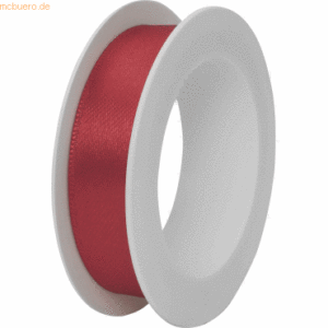 12 x Stewo Geschenkband Satin Spule 15mmx3m rot