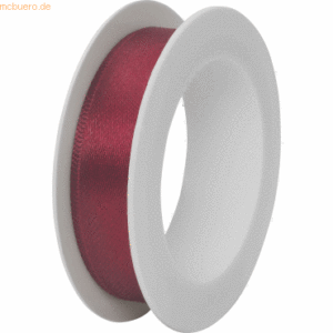 12 x Stewo Geschenkband Satin Spule 15mmx3m bordeaux