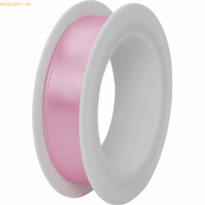 12 x Stewo Geschenkband Satin Spule 15mmx3m rosa hell