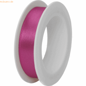 12 x Stewo Geschenkband Satin Spule 15mmx3m pink