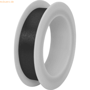 12 x Stewo Geschenkband Satin Spule 15mmx3m schwarz