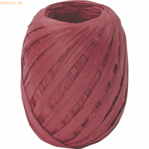 10 x Stewo Geschenkband Raffia Knäul 7mmx30m rot