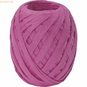 10 x Stewo Geschenkband Raffia Knäul 7mmx30m pink