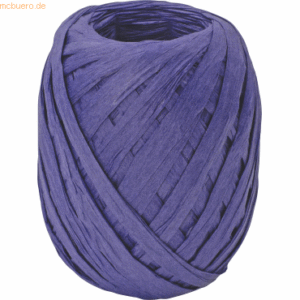 10 x Stewo Geschenkband Raffia Knäul 7mmx30m blau dunkel