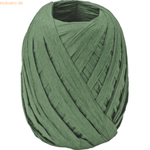 10 x Stewo Geschenkband Raffia Knäul 7mmx30m grün dunkel